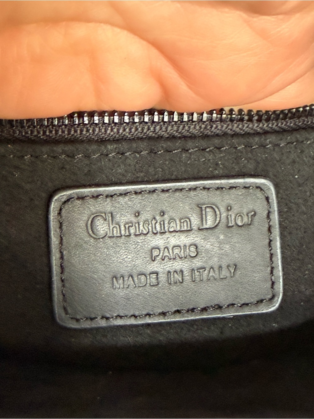 Christian Dior Lady Dior Medium Bag Black Ultramatte Cannage Calfskin pre-owned - Picture 11 of 14